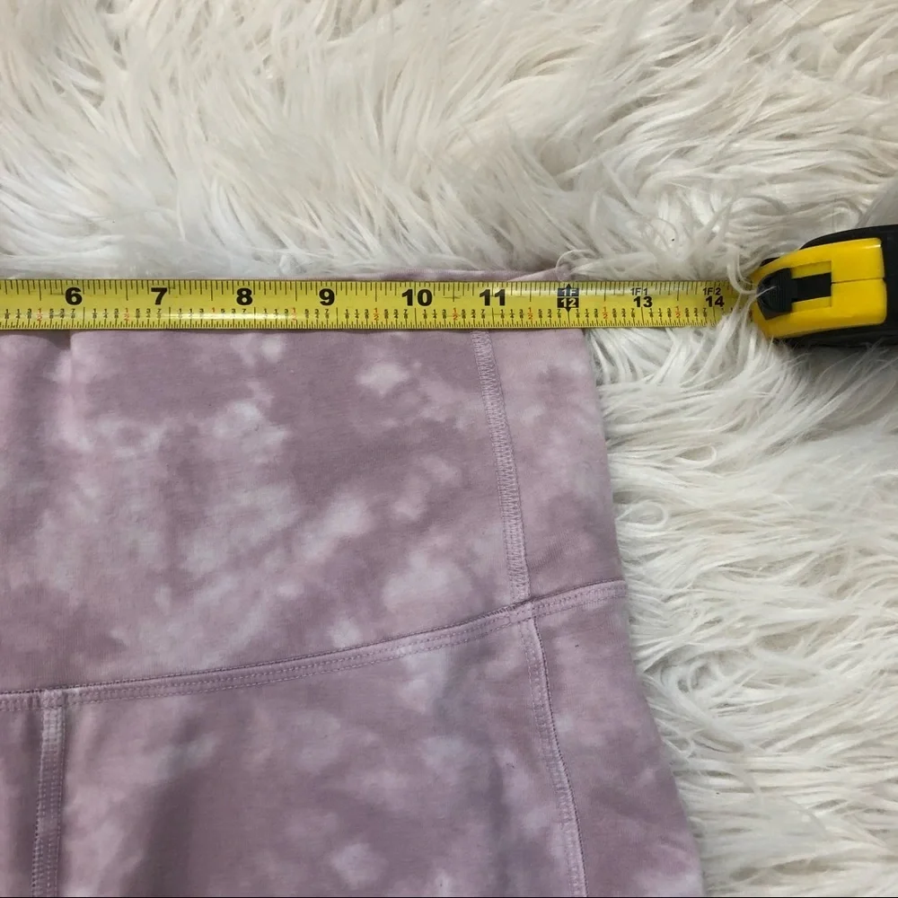 ☁️ Old Nay Active Pink Tie Dye Workout Leggings with Lattice Ankle Detail - Picture 7 of 7